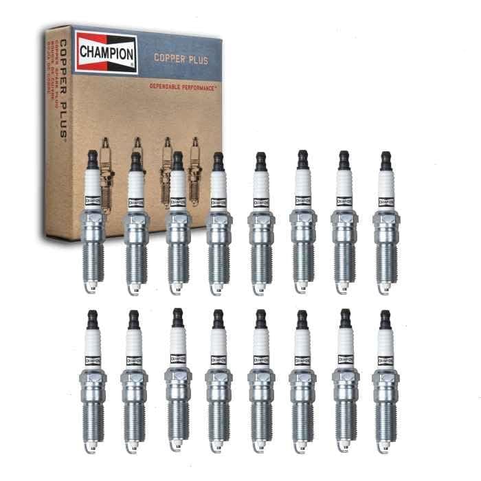 16 pc Champion Copper Plus Spark Plugs compatible with Dodge Ram 1500 5.7L V8 2003-2008