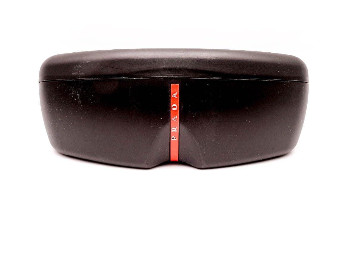 Prada Sport Matte Black Medium Sunglass Eyeglass Case + Bundle with eSHADES Luxury Eyewear Kit