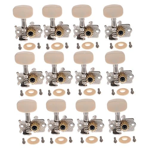 2sets 12R Classical Guitar String Tuning Pegs Tuner Machine Heads Chrome