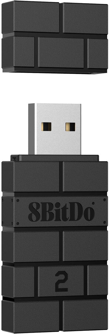 8Bitdo Wireless USB Adapter 2 - Multi-Platform: Switch, PS5, PS4, PC & Mac; Raspberry Pi Compatible