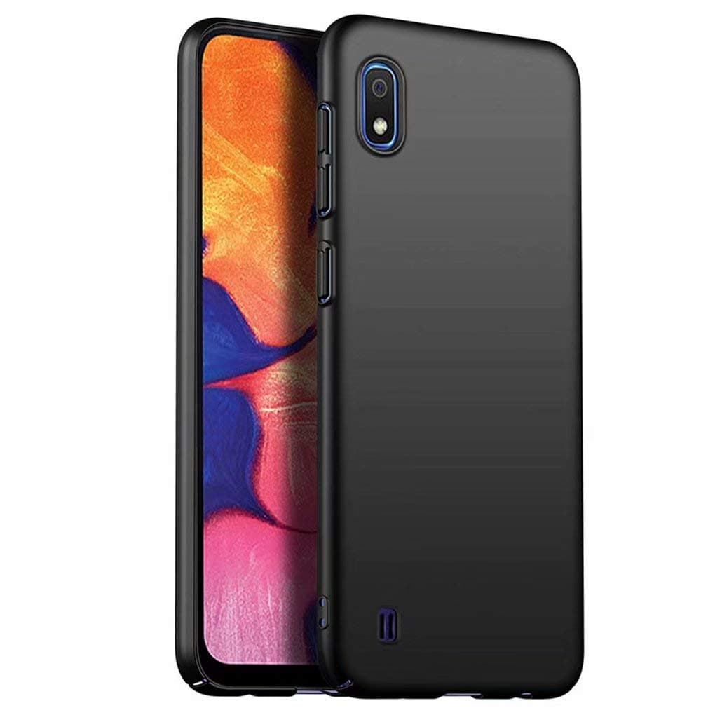 NiaCoCo Compatible with Samsung Galaxy A10 Case PC Silicone Shockproof,Ultra Thin Anti Scratch Protective Case for Samsung Galaxy A10-Black
