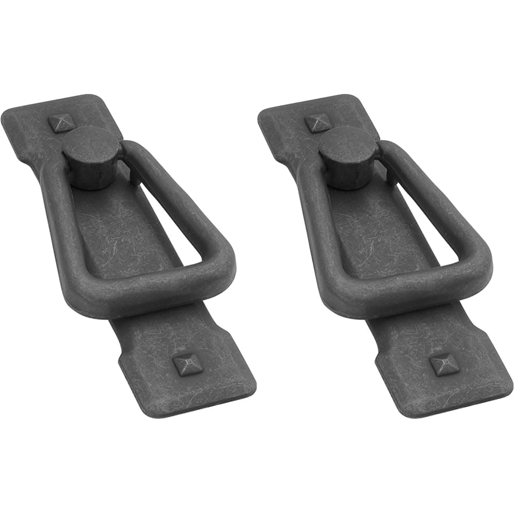 Hickory Hardware PA0712-BMA Old Mission Ring Cabinet Pull, 1.25-Inch, Black Mist Antique (Pack of 2)