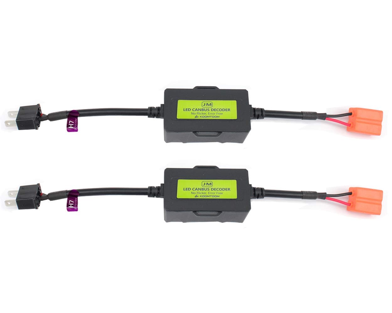 Led Headlight Decoder H7 Canbus Resistor Anti-flicker Harness Headlight Bulb Decoder for LED Headlight Warning (H7)