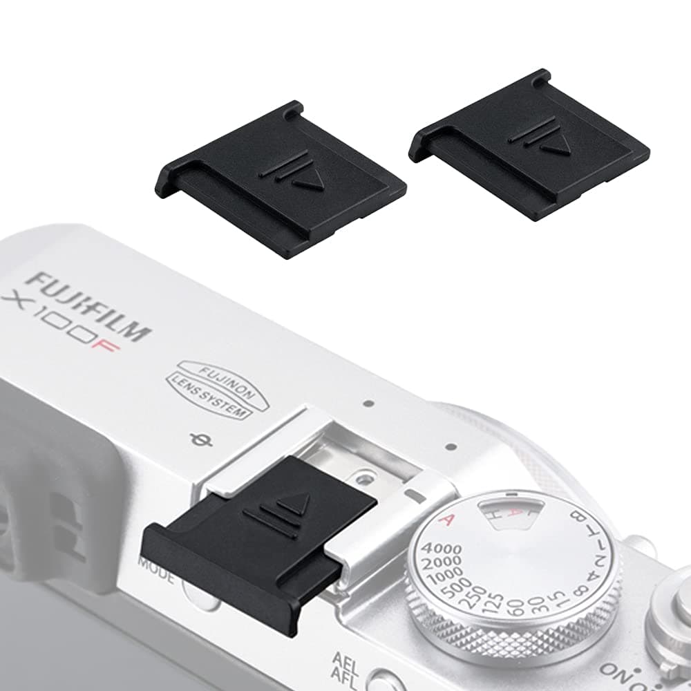 JJC Camera Cap Protector Mount for Fujifilm (Black, Pack of 2)