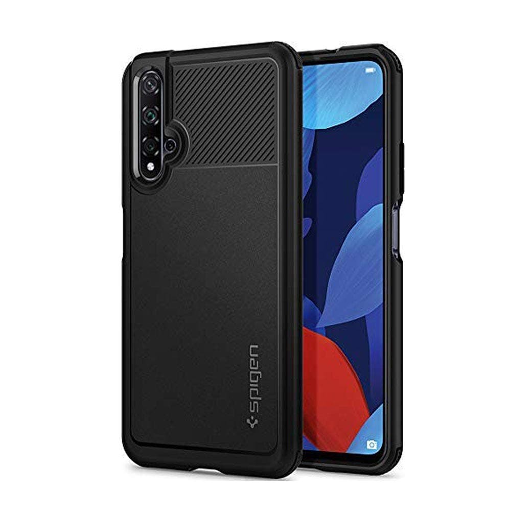 Spigen Rugged Armor Case Compatible with Huawei Nova 5T, Honor 20 and Honor 20S - Matte Black