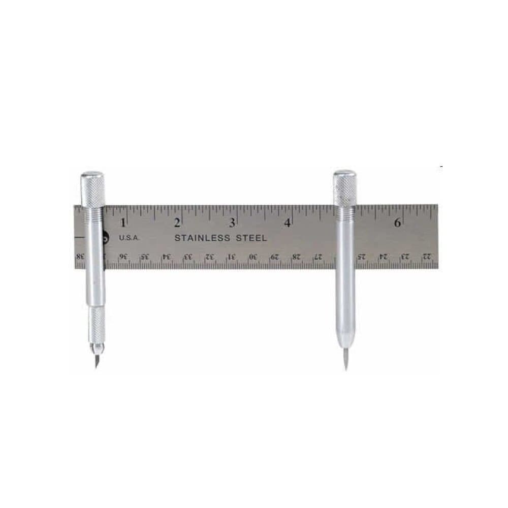 Excel Blades 70036 Yardstick Compass Circle Maker, Lead & Pin Post for Large Circles and Arcs, Fits Standard Yardstick or Ruler, Drafting & Woodworking Layout Tool