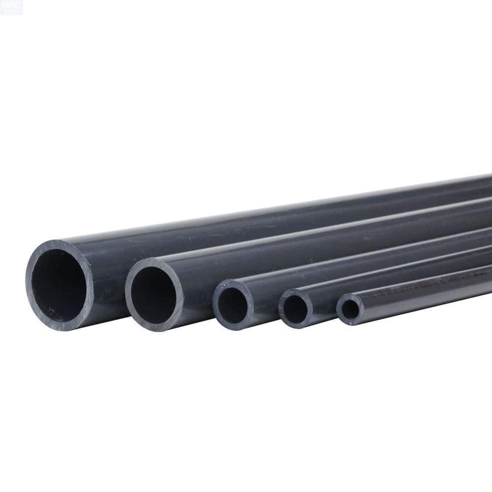 VENTRAL PVC Pipe Schedule 80 Grey 1/2 Inch (.5) Grey/PVC 3FT Feet