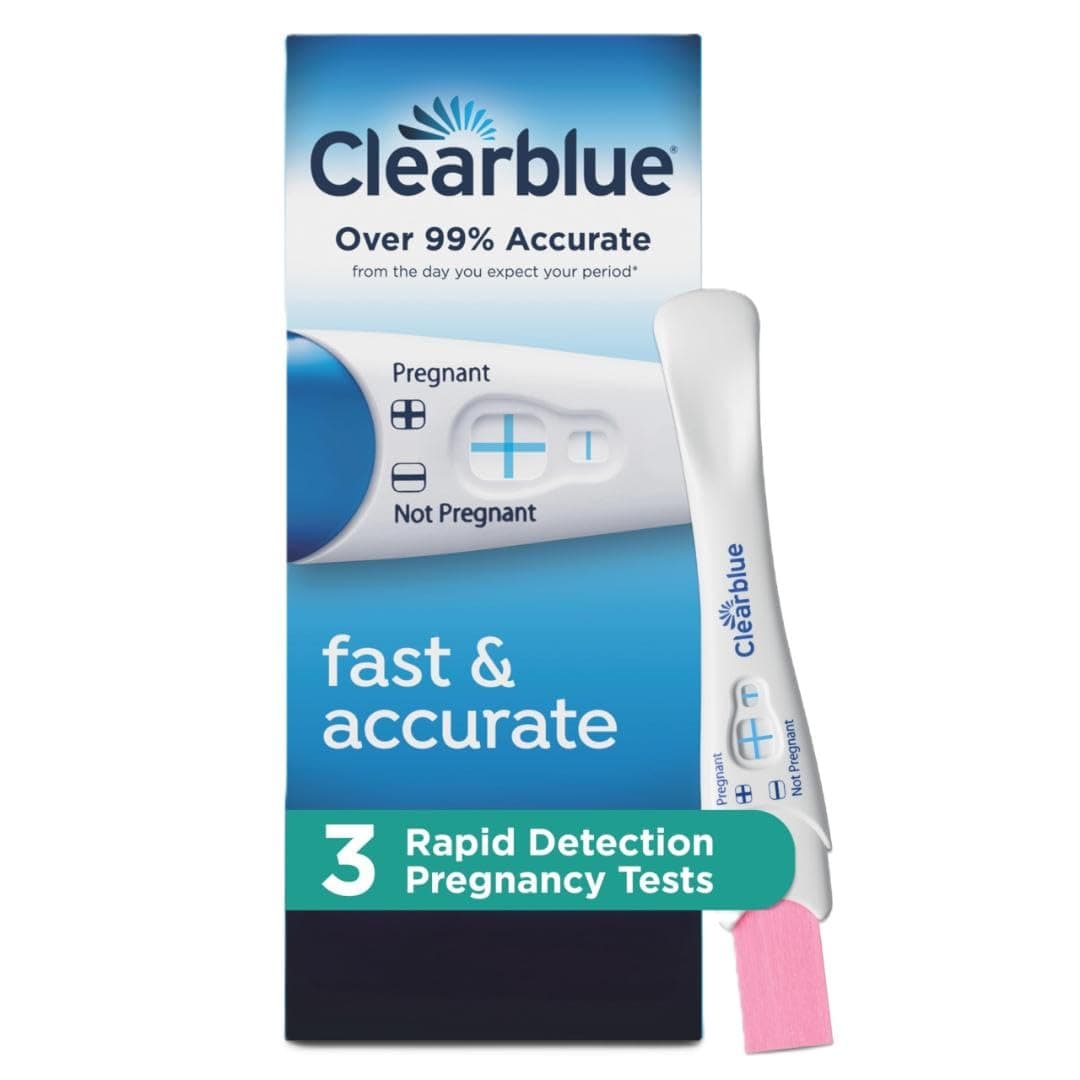 Clearblue Rapid Detection Pregnancy Test, 3 Count Prueba de embarazo Rapid Detection Clearblue