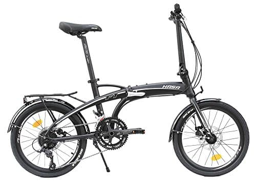 HASA Folding foldable Bike Shimano 18 Speed Black