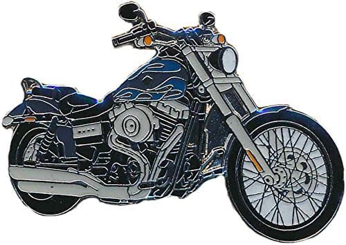 Harley Davidson Wideglide Enamel Pin Badge