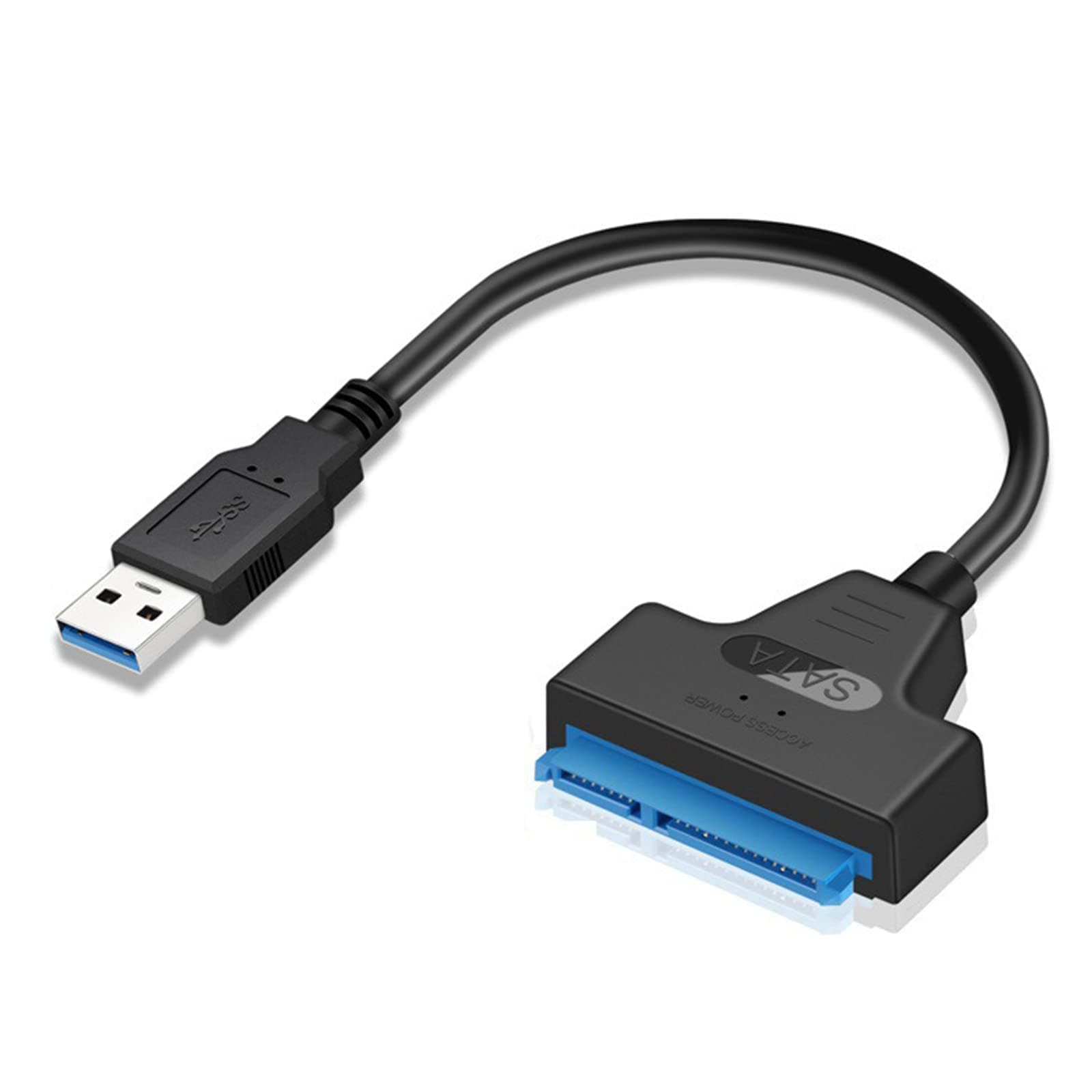 USB 3.0 to SATA Cable Adapter,SATA to USB 3.0 22 Pin 2.5 Inch Hard Disk Drive SSD Adapter Connector Lead III SSD Data Transfer & Recovery High-Speed Data Transfer Sata Cable