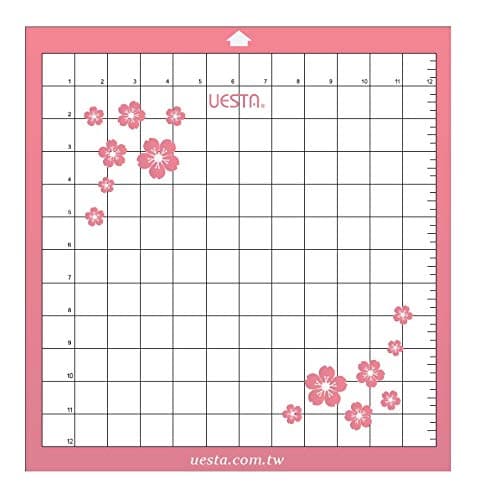 UESTA Vinyl Plotter Die Machine Self Adhesive Cutting Mat (12"x12" Print Strong Grip)