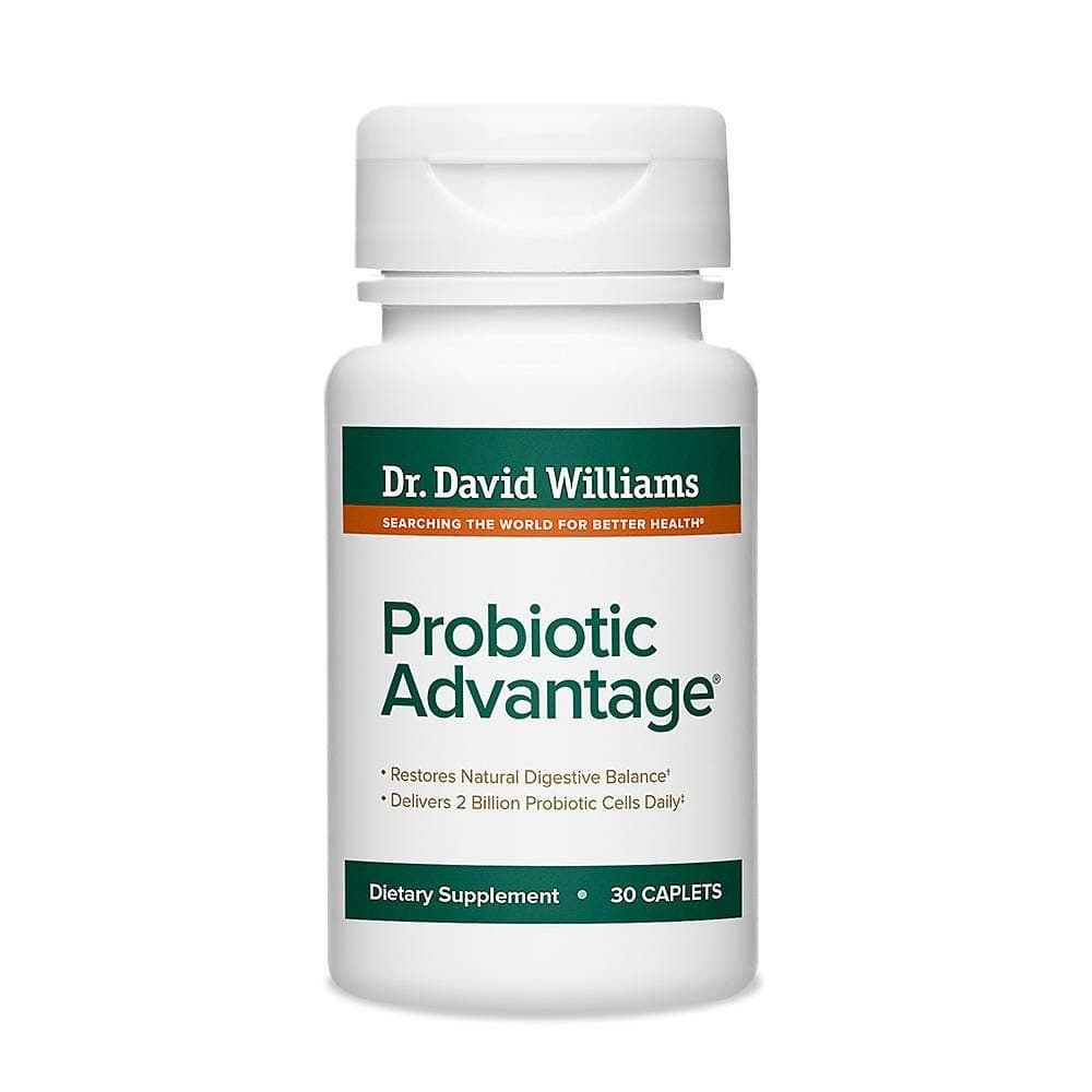 Probiotic Advantage Supplement with 7 Unique Strains and Patented Technology to Deliver Probiotics Alive (30 Caplets)