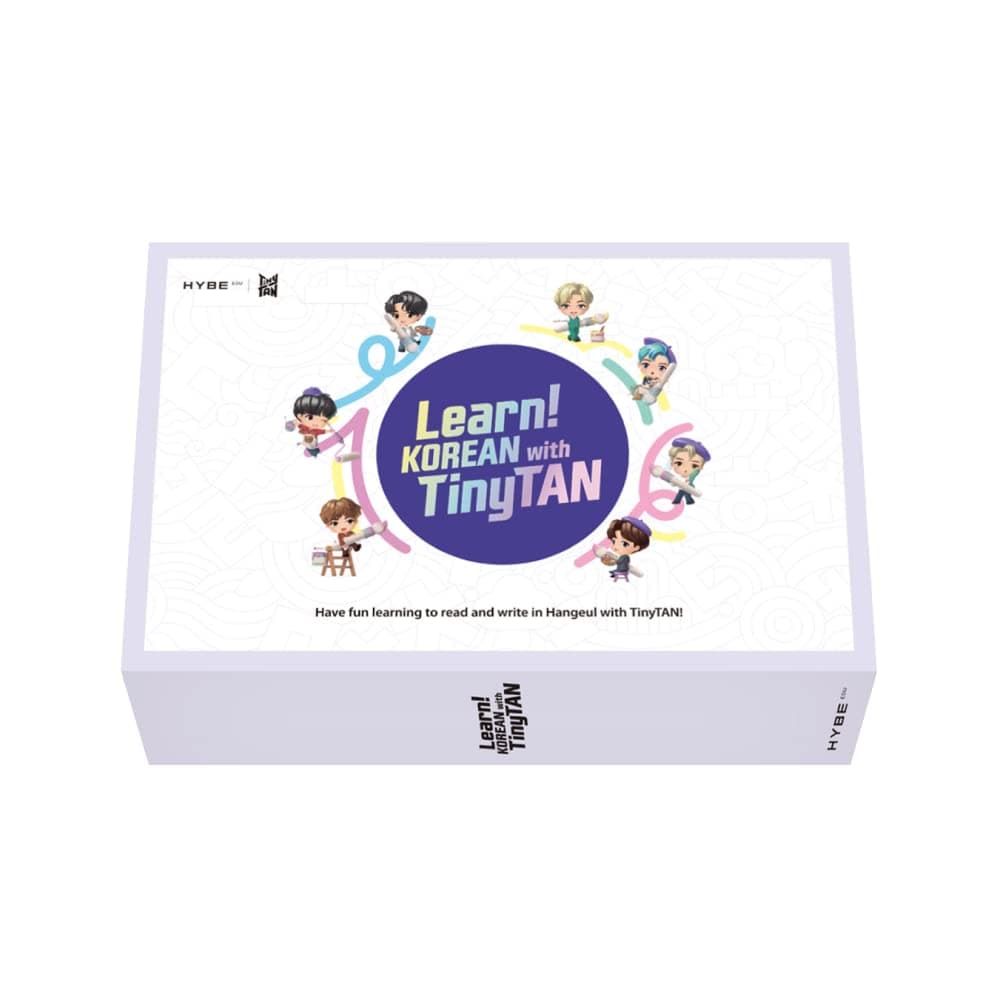 LEARN KOREAN WITH TinyTAN (BTS Characters) - Official BTS Merchandise, Kpop Merch, BTS Gift Idea, Korean Alphabet(Hangeul) Learning Kit for Beginners/All Ages, Includes MotiPen (Speaking Pen)