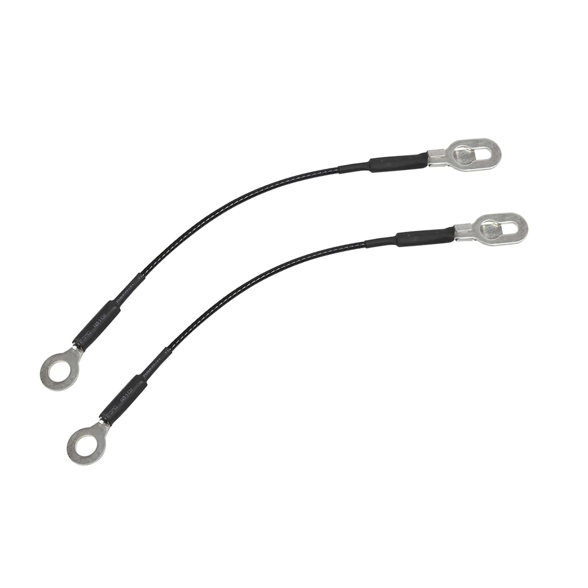 X AUTOHAUX 2pcs Tailgate Tail Gate Cables Black Silver Tone 15673251 for Truck