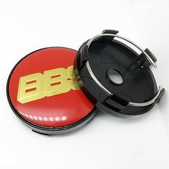 Set of 4 Car Hub Centre Caps for BBS 56mm ABS Aluminum Wheel Center Caps ABS Plastic Snap-On Fit Car Wheel Rim Caps,D