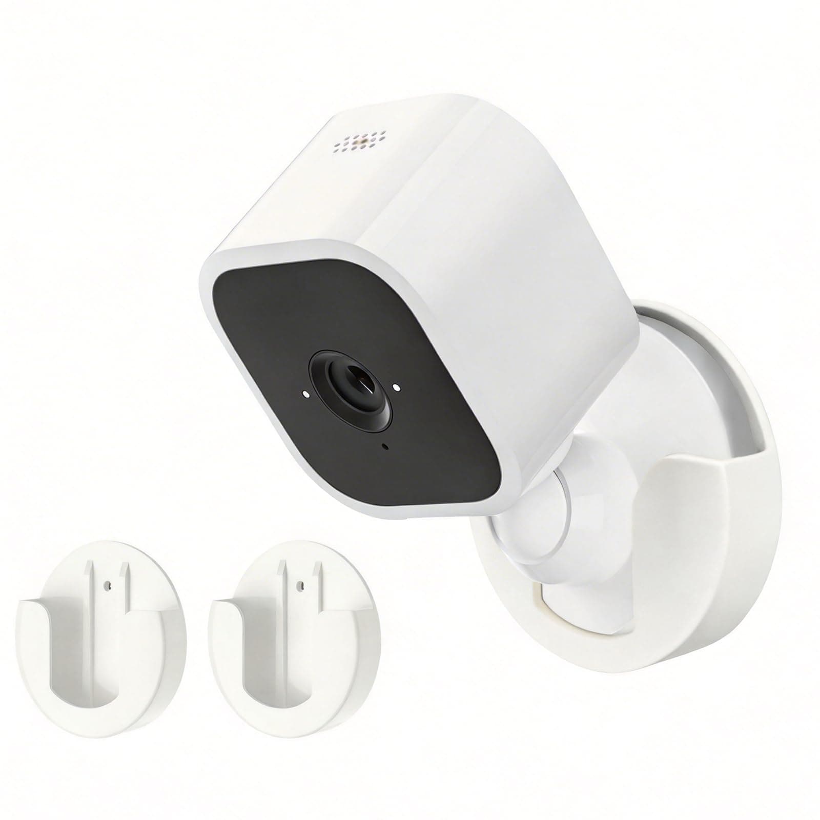 2 Pack Adhesive Wall Mount for Ring Indoor Cam(1st Gen and 2nd Gen), Two Ways Easy Installation with Strong Tape and Screws, No Drilling, No Screws, Convenient and Practical Mount