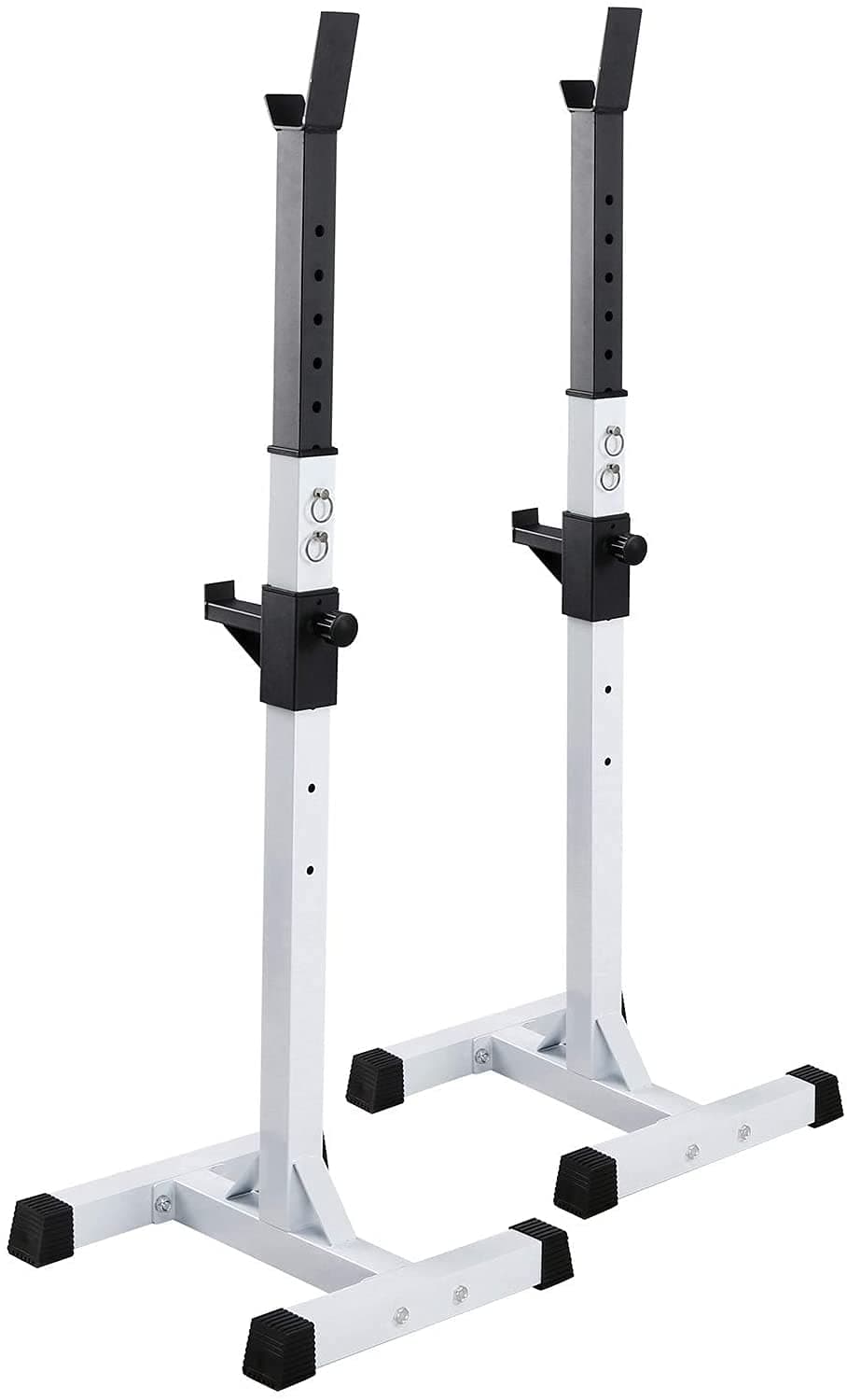 Adjustable Squat Rack Stand Max Load 441 Lbs For Bench Press Portable Dumbbell Rack - Barbell Rack Multi-Function Weight Lifting Home Gym