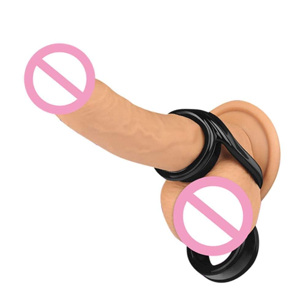iPenly Vibration Delay Ring Double Lock Sperm Ring Male Penile Ring Adult Sex Products