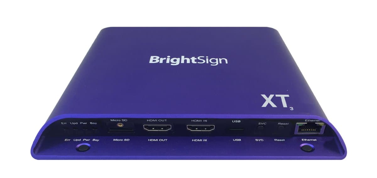 BrightsignTRUE 4K, DUAL VIDEO DECODE, ENTERPRISE HTML5 PLAYER WITH EXPANDED I/O PACKAGE, POE+ AND LIVE TV, REPLACED XD1132