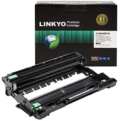 Linkyo DR730 Compatible Drum Unit, High Yield, 12000 Page Yield, For Brother DCP-L2550DW, HL-L2350DW, HL-L2370DW, MFC-L2710DW Printers