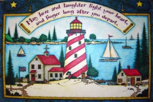 Custom Printed Rugs Light House Doormat