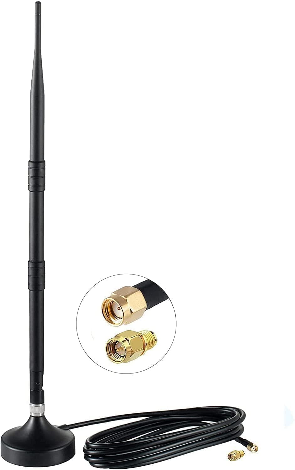 8dBi Indoor 915MHZ Magnet Base Long-Range Cellular LoRa Gateway Antenna with 3M/10FT Cable for Helium Hotspot RAK MNTD Nebra Bobcat 300 SenseCAP M1 SyncroB.it Hotspot Finestra HNT Miner,