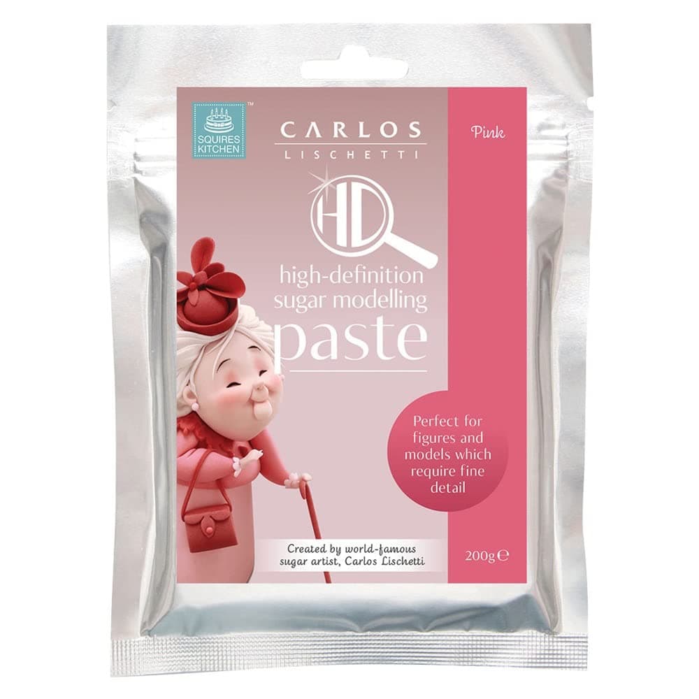 Squires Kitchen High Definition Sugar Modelling Paste - Pink 200 Gram