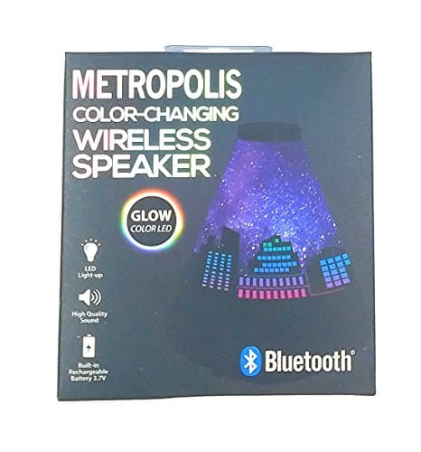 City Scape Metropolis Glow Color-Changing LED Wireless Bluetooth Audio Speaker
