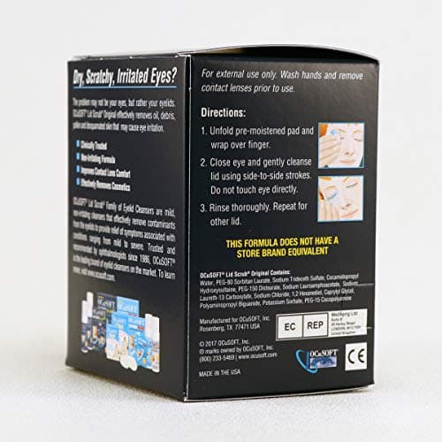 Lid Scrub Original, Pre-Moistened Pads, 30 Count