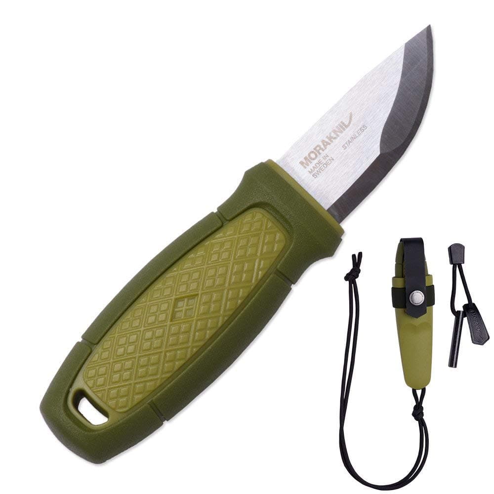 Morakniv Eldris Fixed-Blade Pocket-Sized Knife with Sandvik Stainless Steel Blade, Lanyard and Firestarter, 2.2-Inch