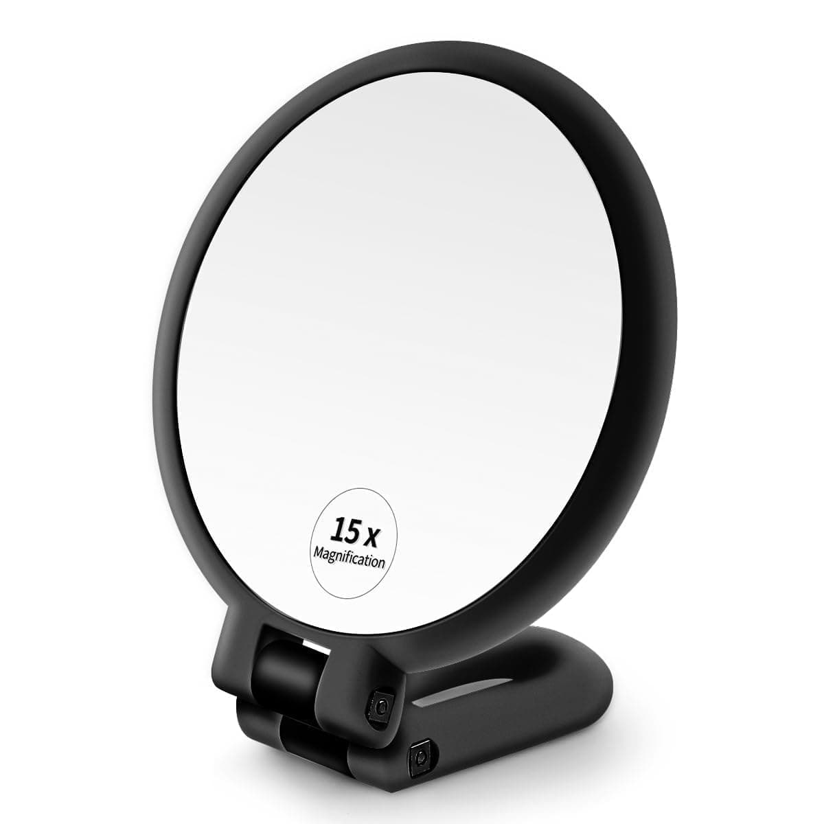 Handheld Makeup Mirror with Magnification, for Desk Make Up, Magnifying Hand Held Mirror (Foldable Mirror)