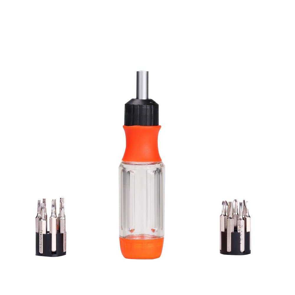 SHOWHASH Mini Portable Ratcheting Screwdriver Bits Set Hand Tool Ratcheting Precision Screwdriver Set (14 in 1)