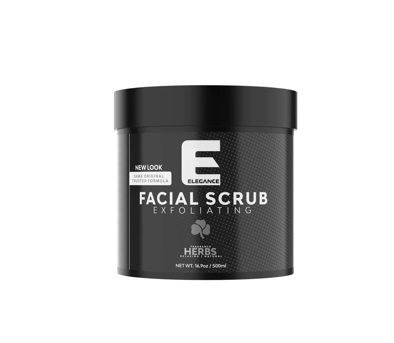 Elegance Natural Face Scrub, 16.9 Oz, Mixed Herbs Based Facial Scrub, Exfoliate and Eliminate Impuritites for a Healthy and Hydrated Glowing Skin