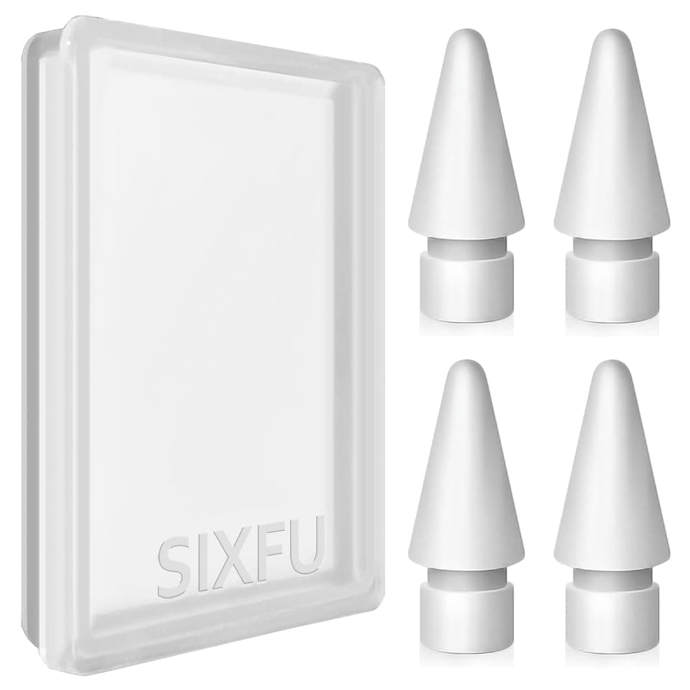 Replacement Tips for Apple Pencil 2nd Generation/ 1st Generation tips, iPencil Nibs Accessories for iPad Pro Pencil 2/1 Gen(4 Pack)