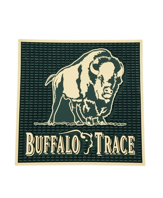 Bar Mat, 12 x 12 Inches, Green, Square, Rubber