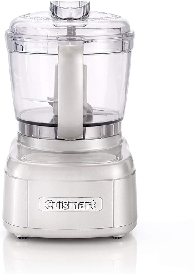 Cuisinart Mini Prep Pro, Compact Mini Food Processor, Onion Chopper, Mixer Grinder, Spice blender, Pulse function and drizzle holes, 900 ml Capacity, Dishwasher safe, Easy to use, Frosted Pearl