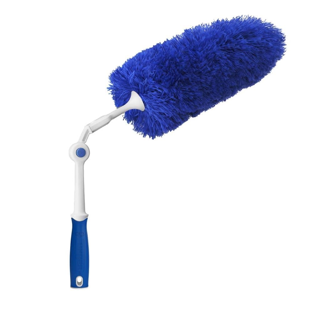 Connect and Clean Microfiber Duster with Pivoting Handle, Dusters for Cleaning, Compatible with Telescopic Poles, Dusting Tools, Cleaner Tool for Windows, TVs, Moldings, Cupboards, Cabinets