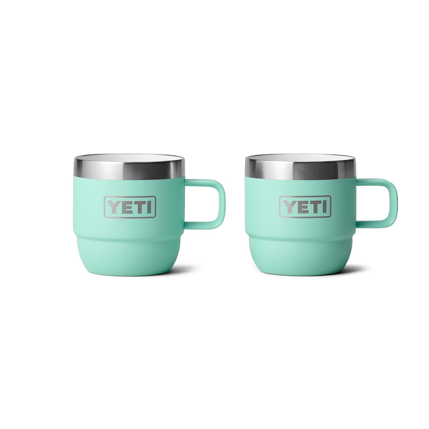 YETI Rambler 6 oz Stackable Mug, Stainless Steel, Vacuum Insulated Espresso/Coffee Mug, 2 Pack