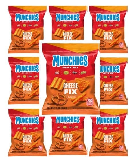 Munchie Snack Mix Cheese Fix, 1.75 oz (Pack of 10)