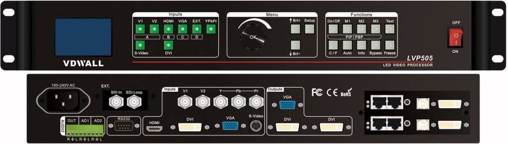 Front accessible led sign led video wall controller best selling with usb offline player AMS -LVP613U compare vdwall lvp505 515