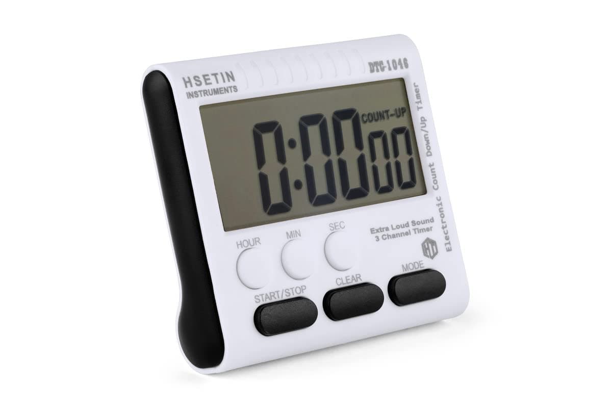 Laboratory Timer, Kitchen Timer,Stop Watch and Digital Clock with Magnetic Blue