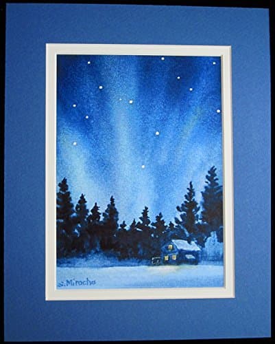 8x10 Matted Print, Northern Lights Magic