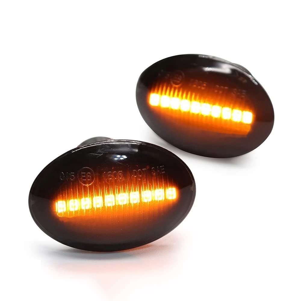 Dynamic LED Side Indicator Light Side Repeater Light Turn Single Side Light For Fiat 500 500C 312 Abarth Ford Ka Replacement