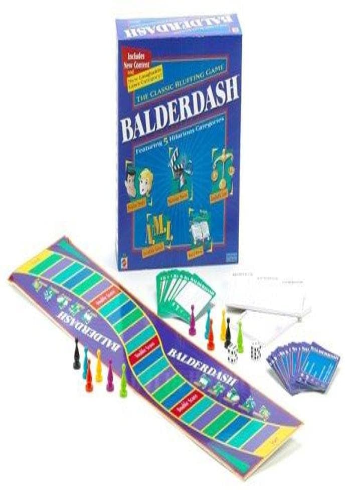 Mattel Balderdash Classic Edition Board Game for 2 or More Players, Ages 12+
