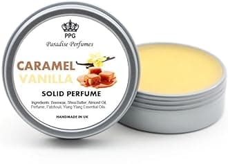 Caramel Vanilla | Natural Solid Perfume | Fragrance Balm 15ml | Scent | Cruelty-Free | Alcohol-Free | PPG | Handmade In UK