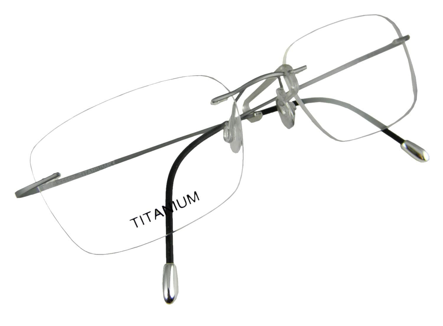 Rimless Titanium Eyeglass frames Men Hingeless Light weight 55-18-140