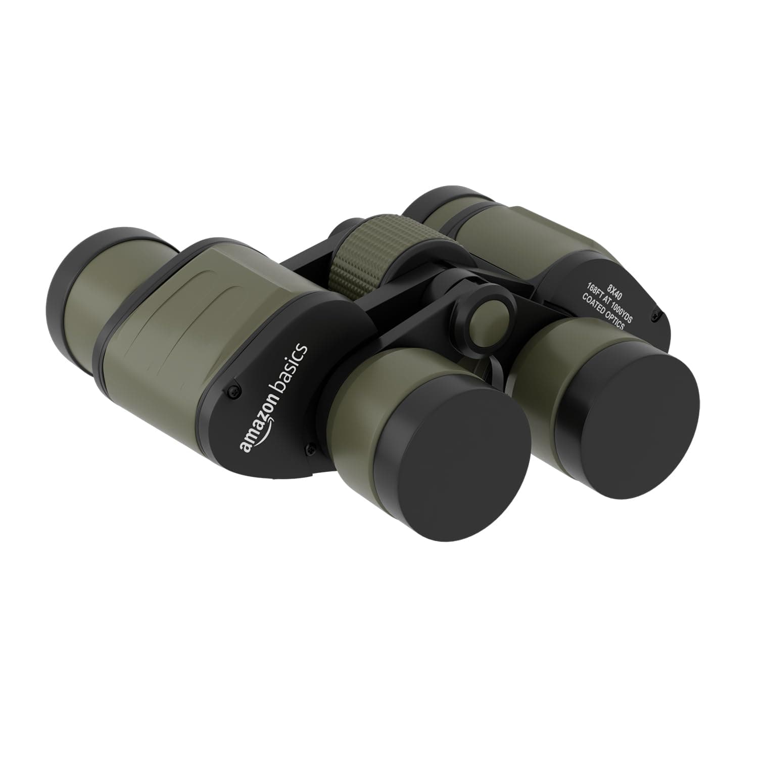 Amazon Basics 8X40 High-Power Binoculars | Ideal for Bird Watching, Sightseeing, Wildlife Trekking | FMC Lens & BAK4 Prism | Durable, Adjustable | Includes Bag & Strap (Green)