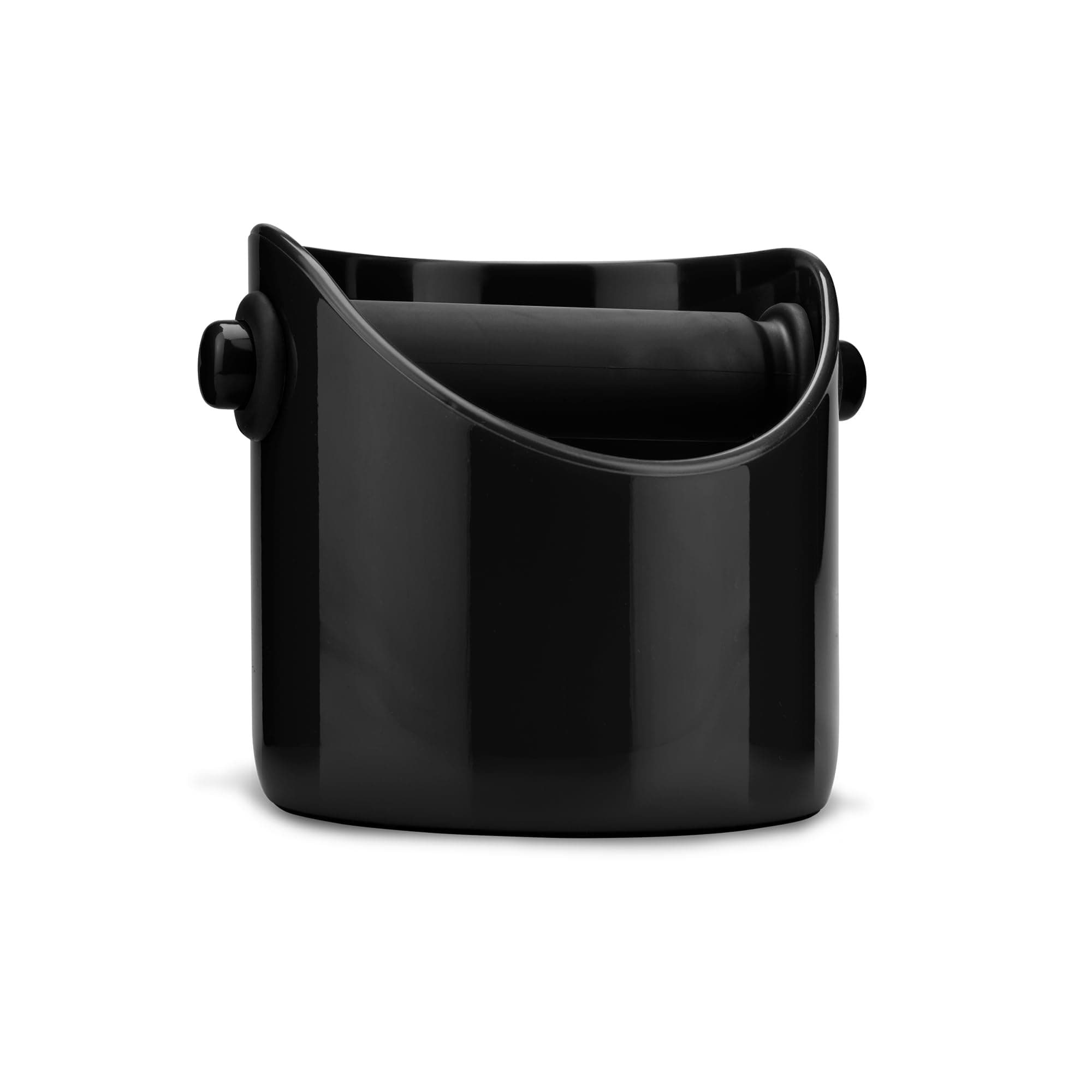 Grindenstein Sturdy, Compact, Modern Espresso Coffee Grind Knock Box, Space-Saving Design for Easy Use and Cleanup, Durable, Coffee Knock Box for Home Baristas, Black - DFM-GR1181