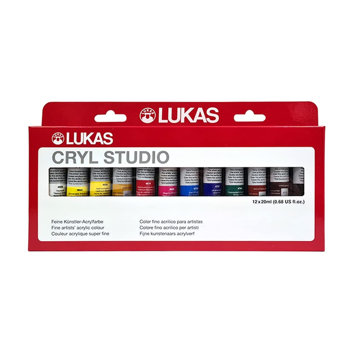 Cryl Studio Acrylic Paint Set 12 x 20 ml